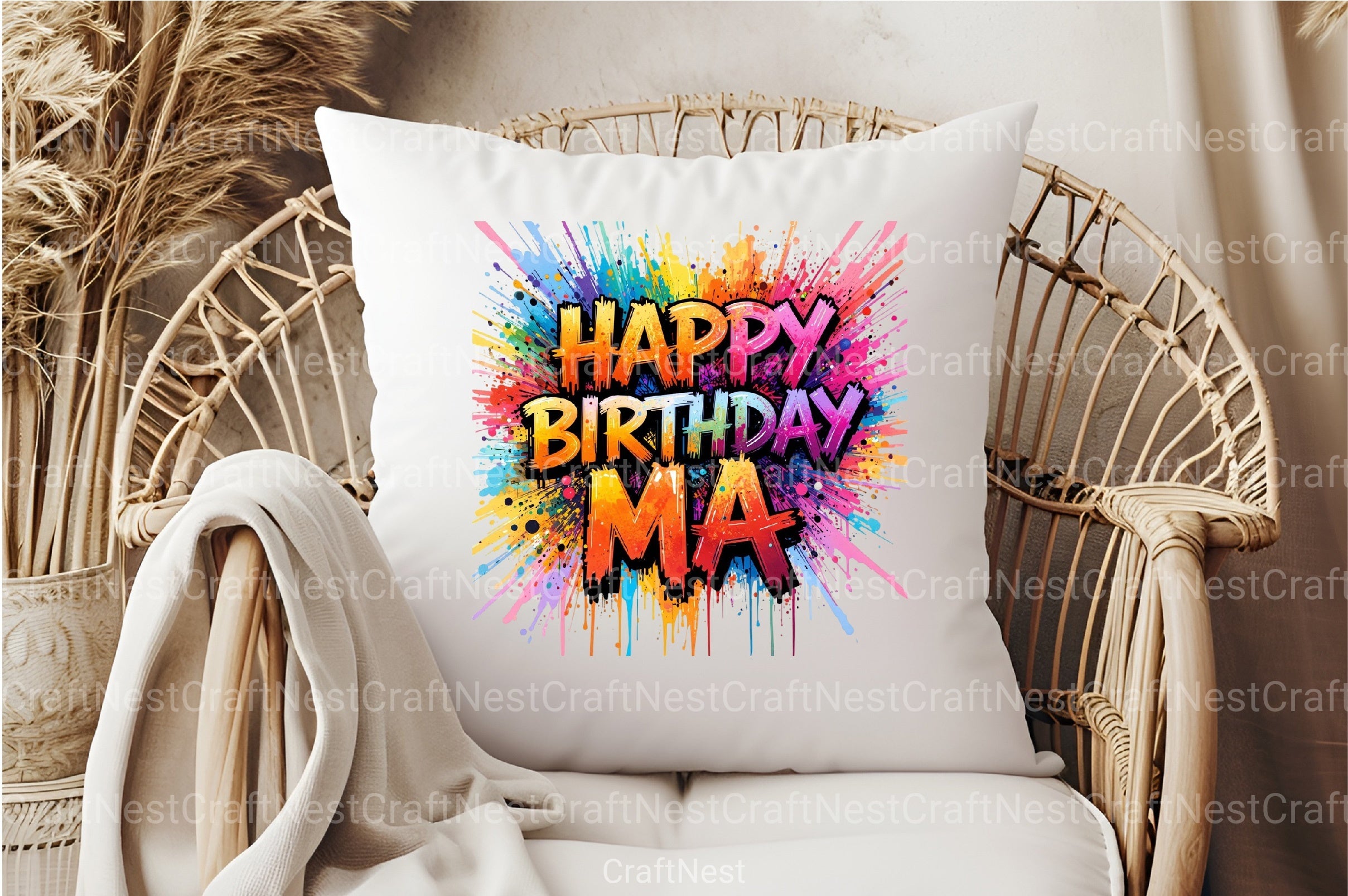 Happy Birthday Ma Clipart Bundle 4 - CraftNest - Digital Crafting and Art