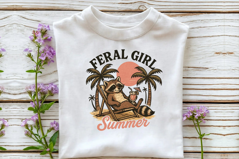 Feral Girl Summer Clipart Bundle - CraftNest - Digital Crafting and Art