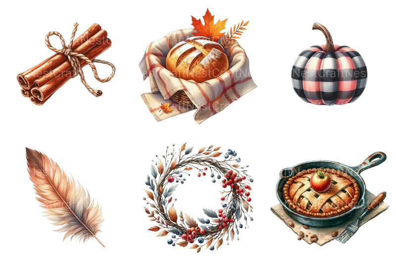 Fall and Thanksgiving Clipart - CraftNest - Digital Crafting and Art