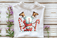 Funny Christmas Snowman Clipart Bundle 10 - CraftNest - Digital Crafting and Art