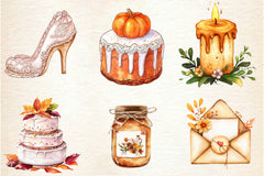Autumn Bridal Tea Party Clipart Bundle - CraftNest - Digital Crafting and Art