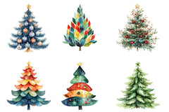 Whimsical Christmas Tree Clipart Bundle 8 - CraftNest - Digital Crafting and Art
