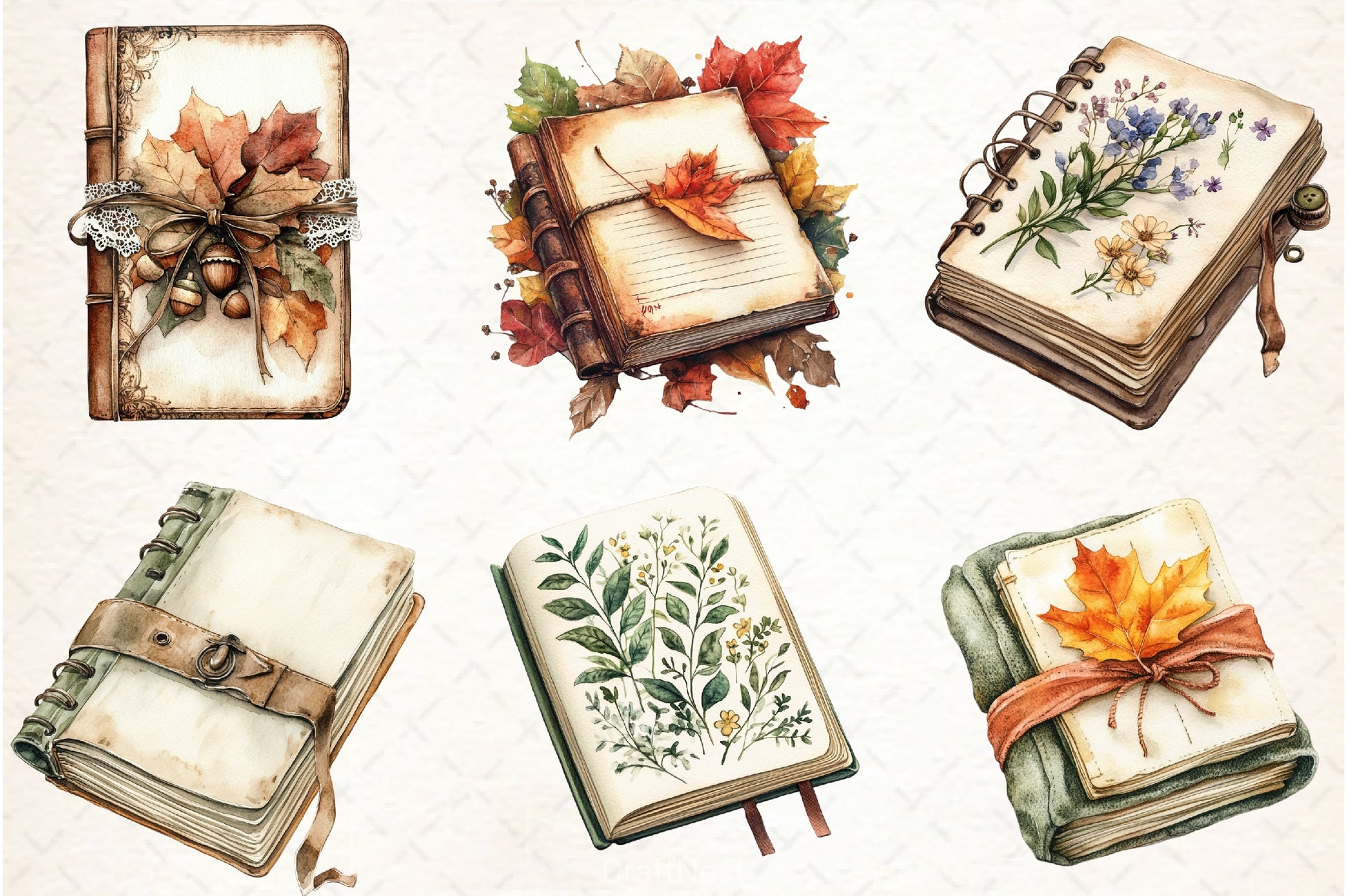 Autumn Book Clipart Bundle 3 - CraftNest - Digital Crafting and Art