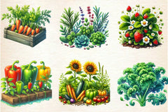 Garden Patch Clipart Bundle - CraftNest - Digital Crafting and Art