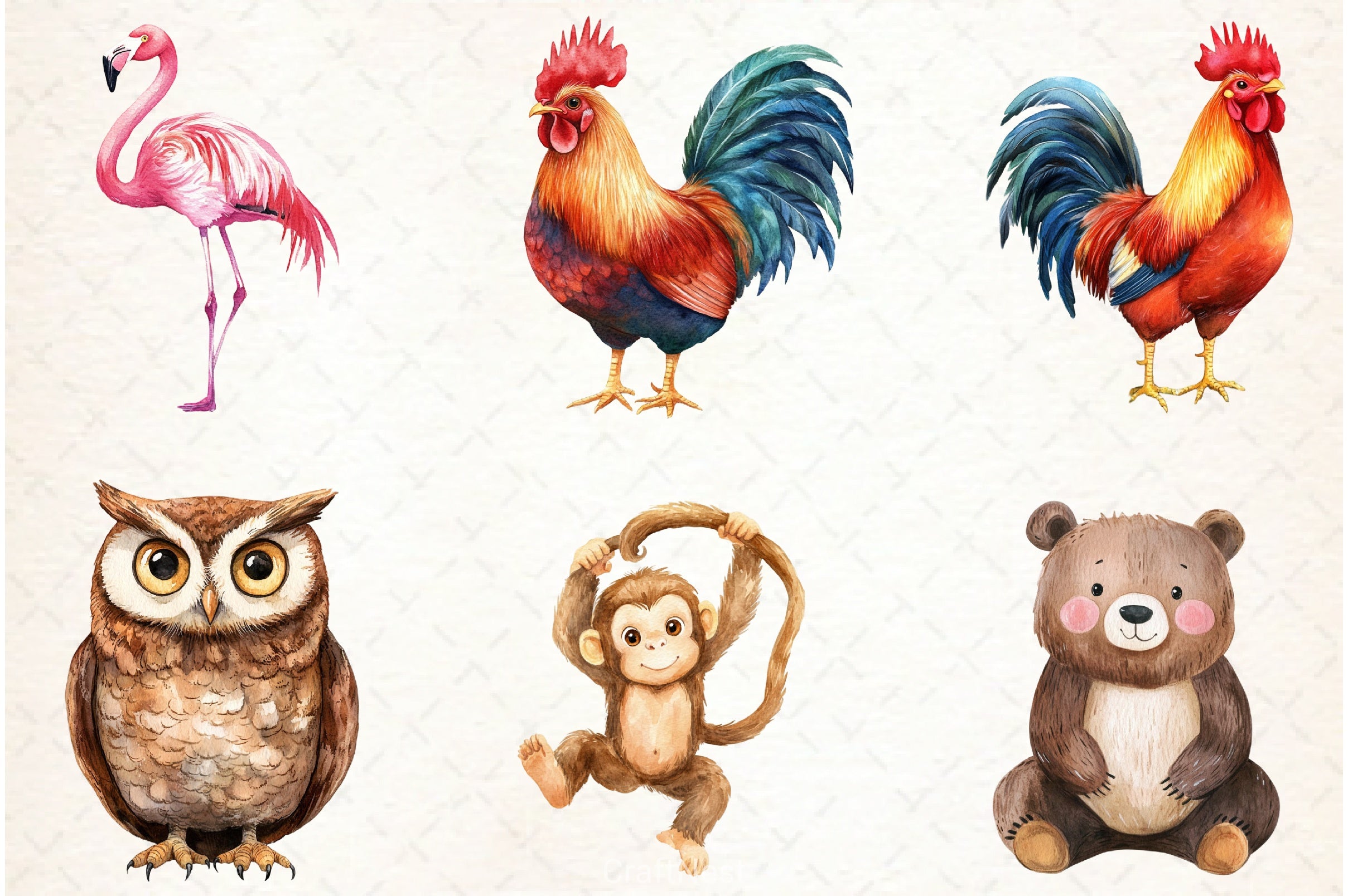 Quirky Animal Humor Clipart Bundle - CraftNest - Digital Crafting and Art