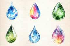Spring Water Droplets Clipart Bundle 3 - CraftNest - Digital Crafting and Art