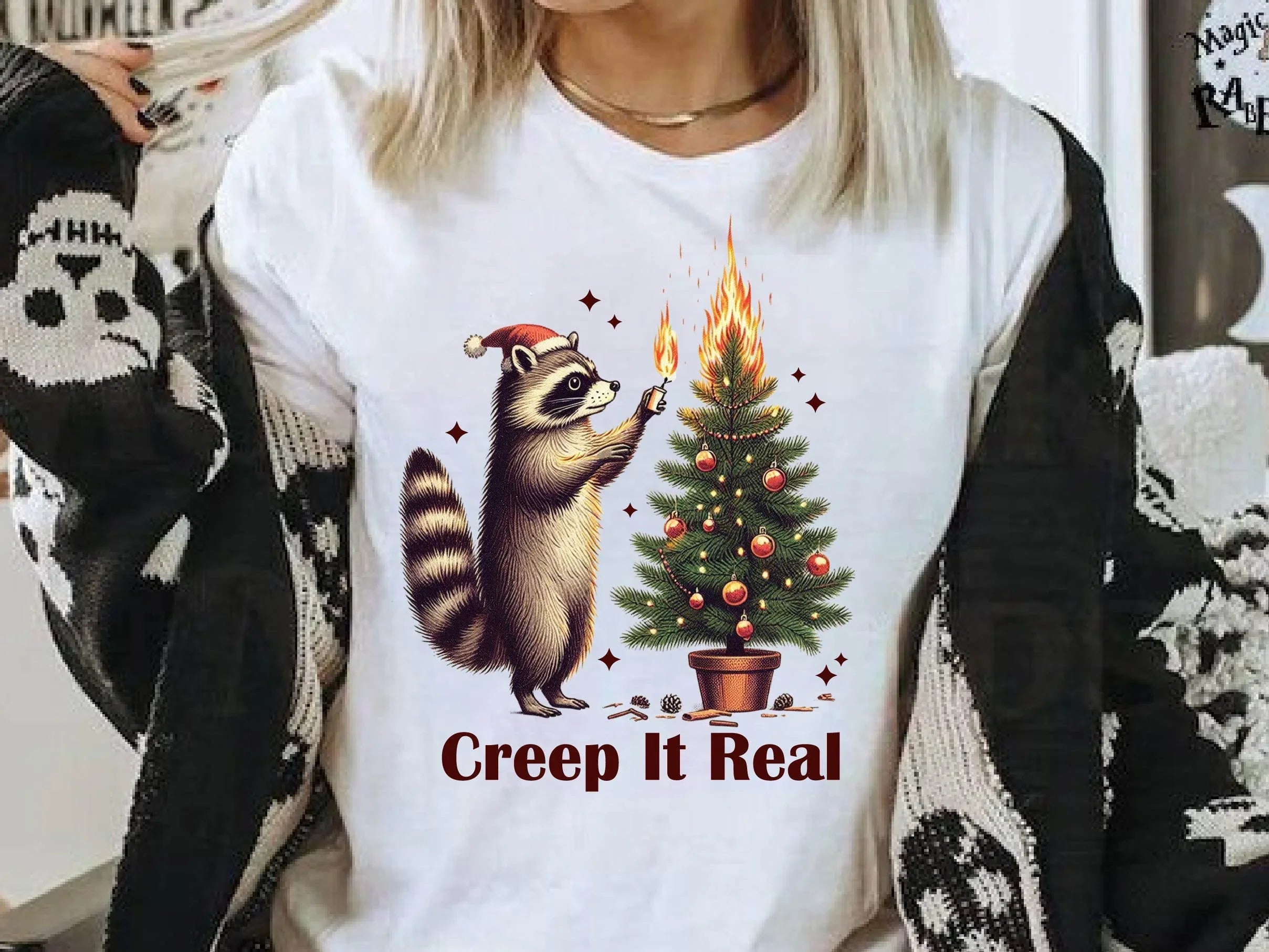 Raccoon Winter Animal Christmas Clipart Bundle - CraftNest - Digital Crafting and Art