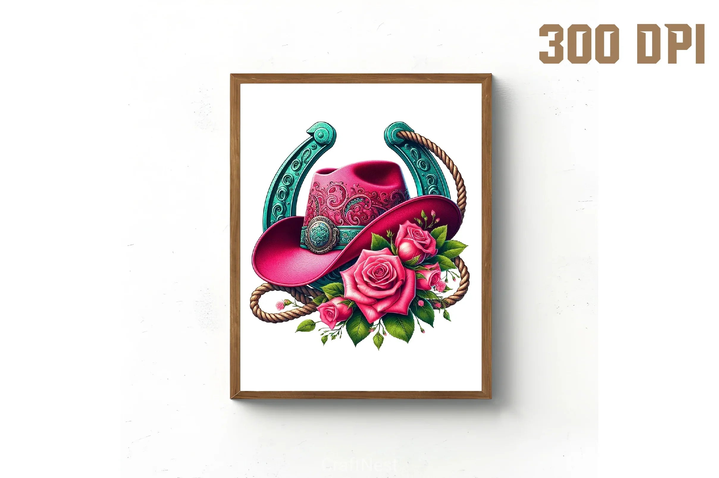 Cowgirl Hat & Roses Clipart Bundle - CraftNest - Digital Crafting and Art