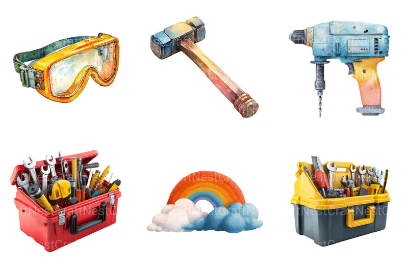 Cute Construction Clipart Bundle 9 - CraftNest - Digital Crafting and Art