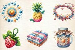 Crochet Summer Clipart Bundle 7 - CraftNest - Digital Crafting and Art