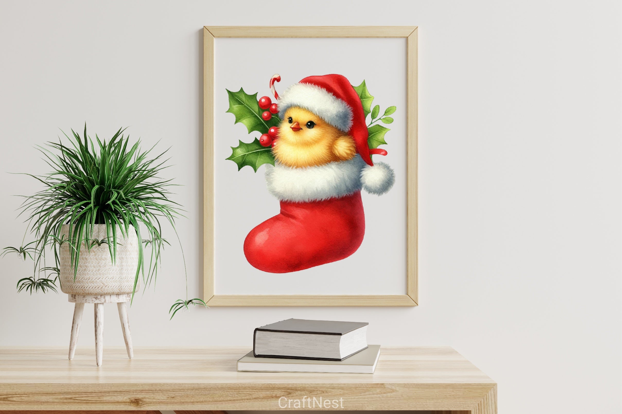 Christmas Chicken Clipart Bundle 3 - CraftNest - Digital Crafting and Art