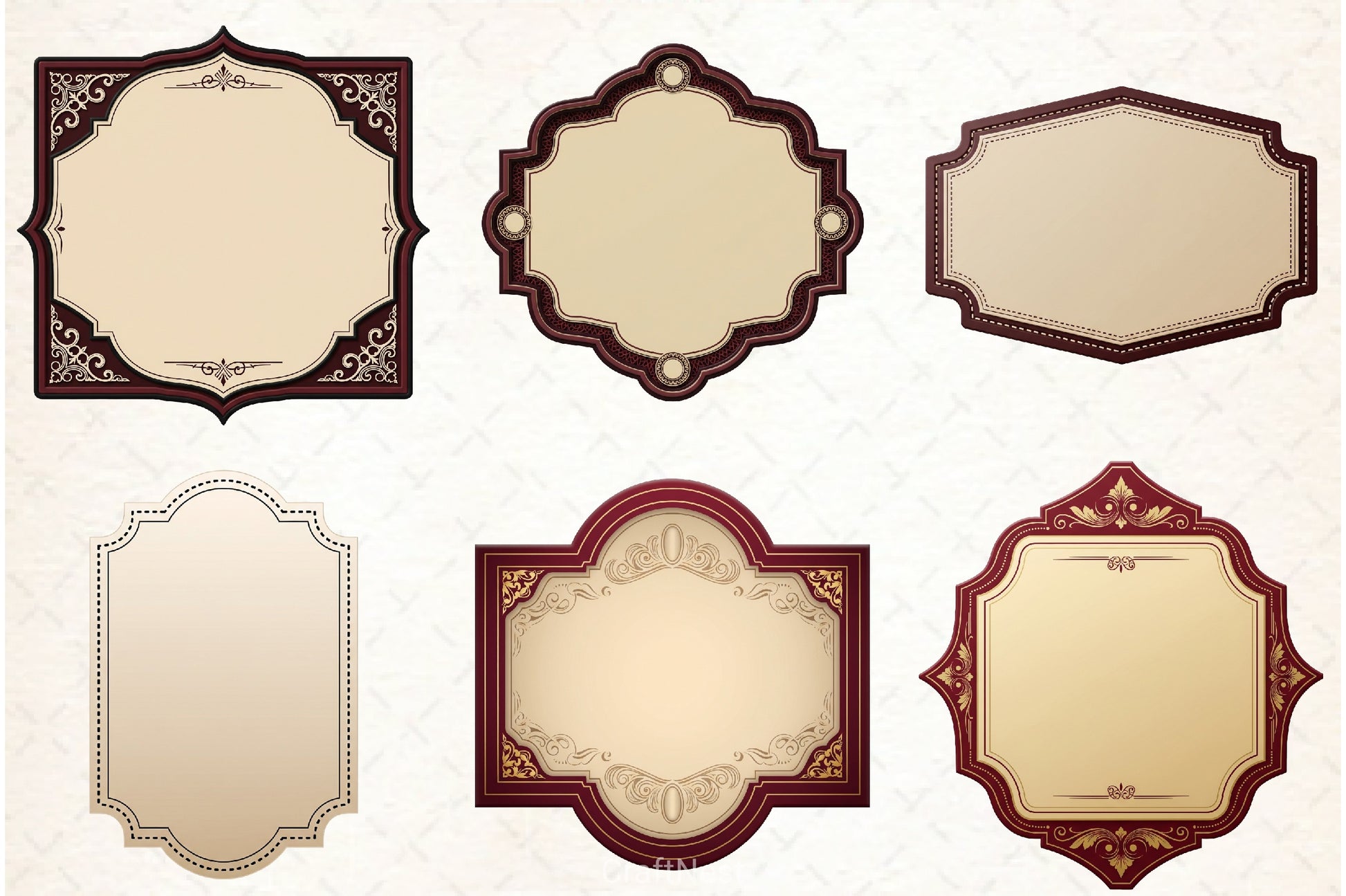 Vintage Label Clipart Bundle - CraftNest - Digital Crafting and Art