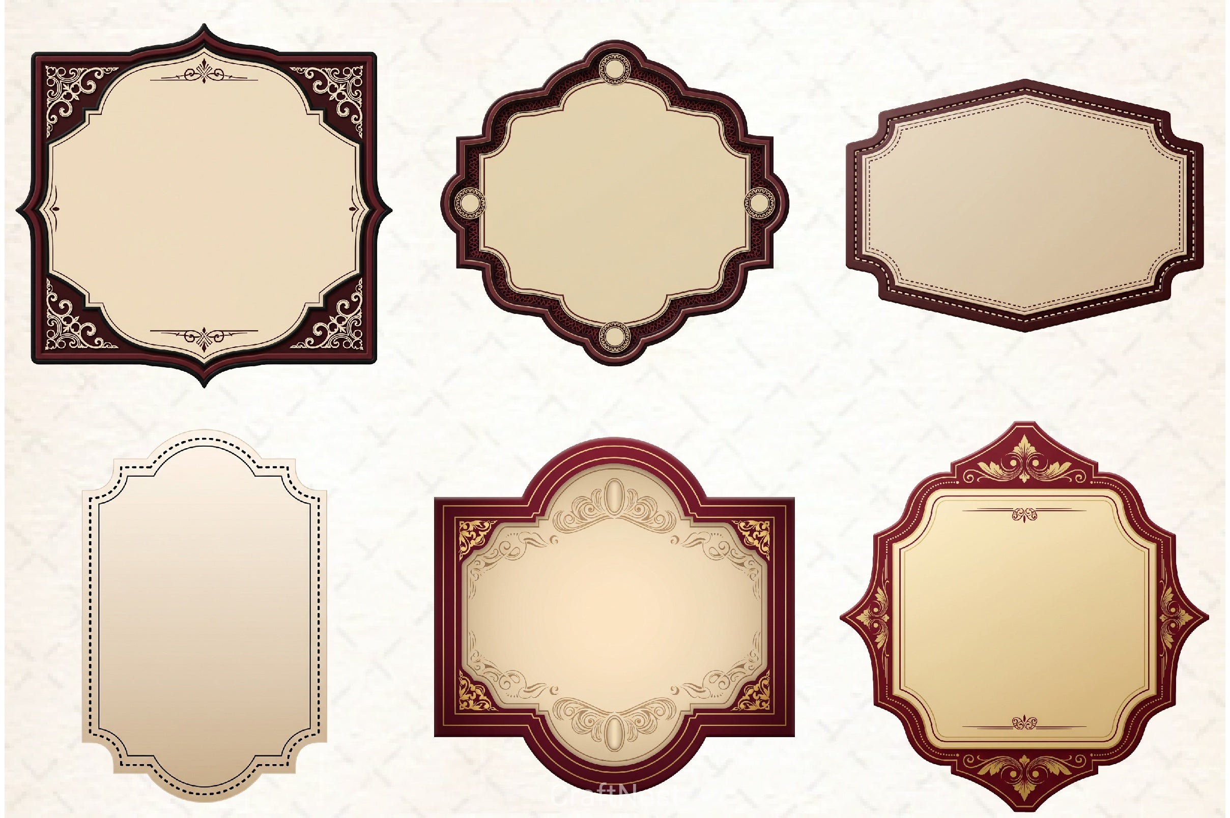 Vintage Label Clipart Bundle - CraftNest - Digital Crafting and Art