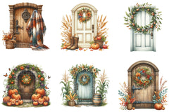 Autumn Door Clipart Bundle - CraftNest - Digital Crafting and Art