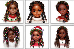 Christmas Black Girl Clipart Bundle 3 - CraftNest - Digital Crafting and Art