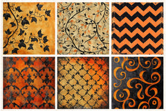 Vintage Halloween Digital Papers - CraftNest - Digital Crafting and Art