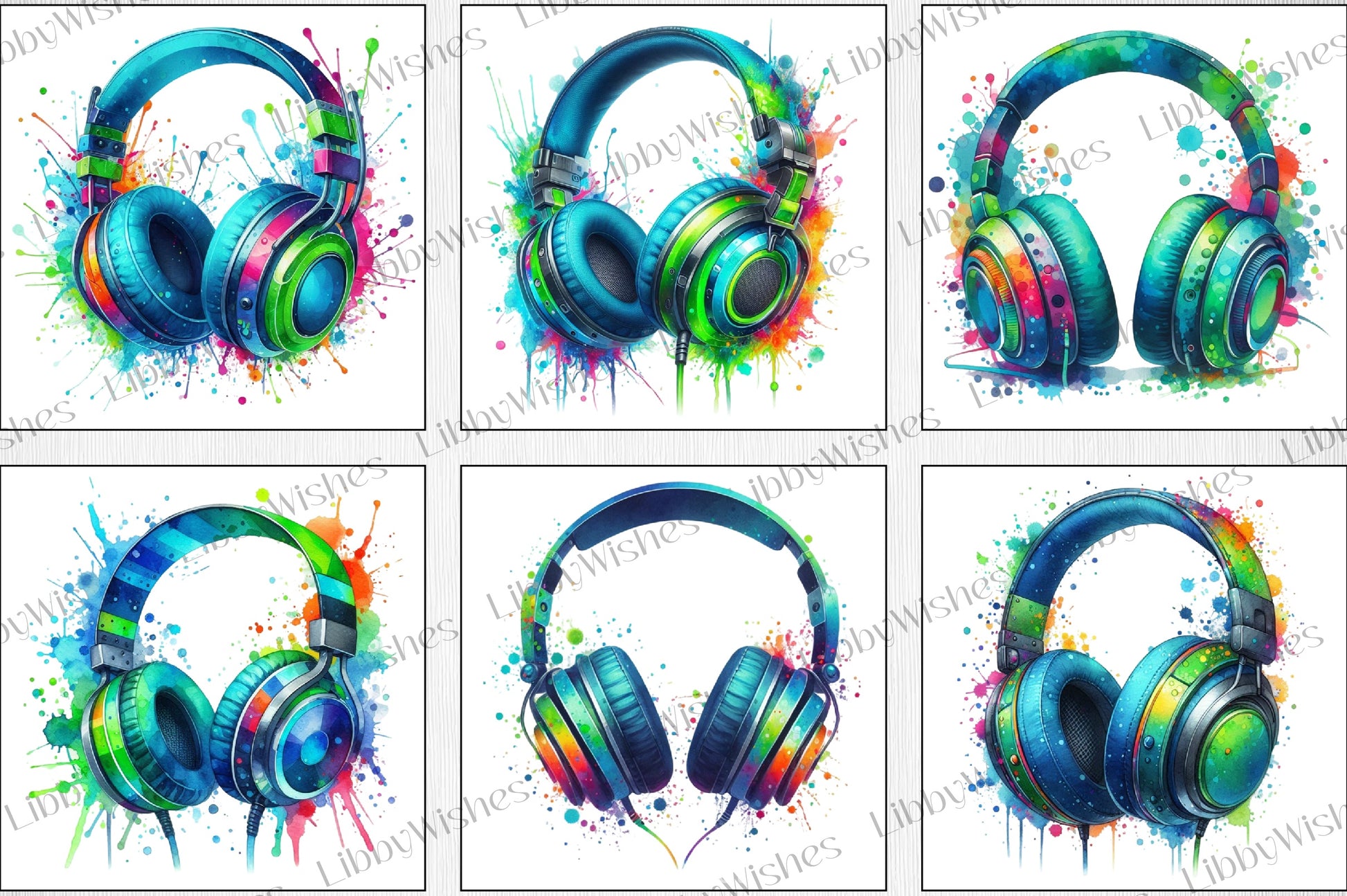 Dynamic Game Headphone Clipart Bundle - CraftNest - Digital Crafting and Art