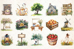 Summer Cottage Clipart Bundle - CraftNest - Digital Crafting and Art