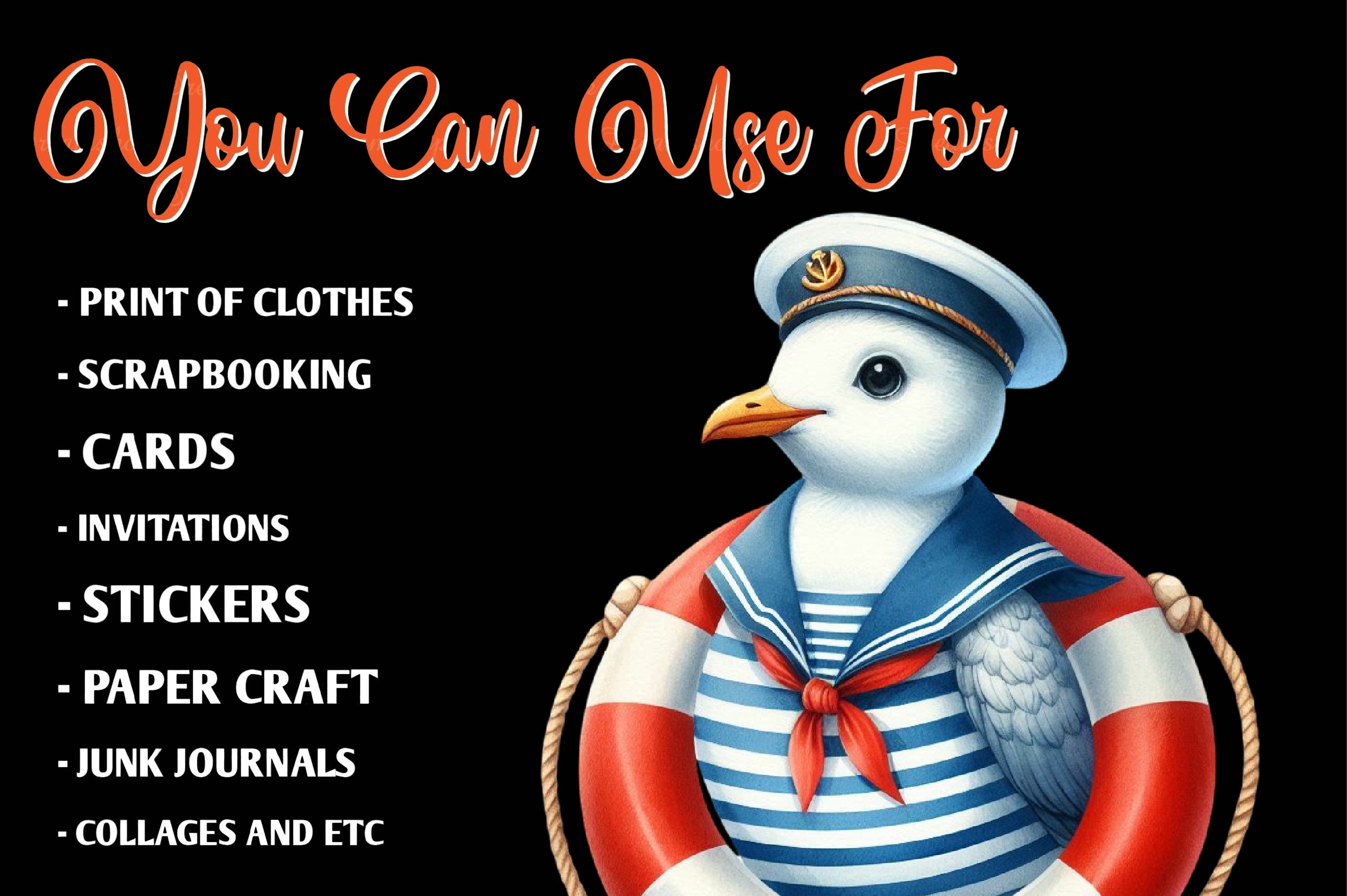 Cute Little Sailor Clipart Bundle - CraftNest - Digital Crafting and Art