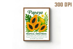 Papaya Tropical Clipart Bundle - CraftNest - Digital Crafting and Art