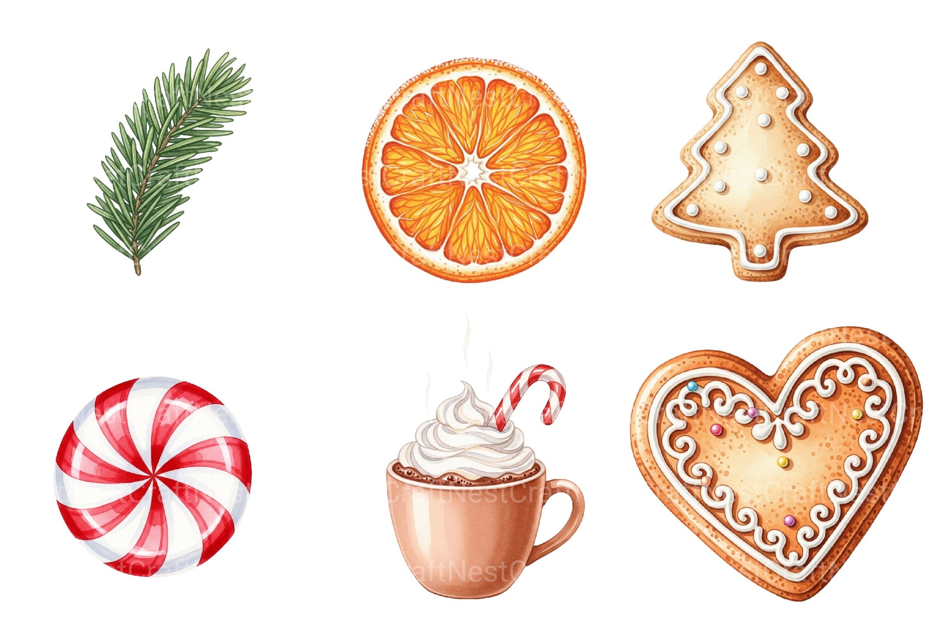 Christmas Sweets Clipart Bundle - CraftNest - Digital Crafting and Art