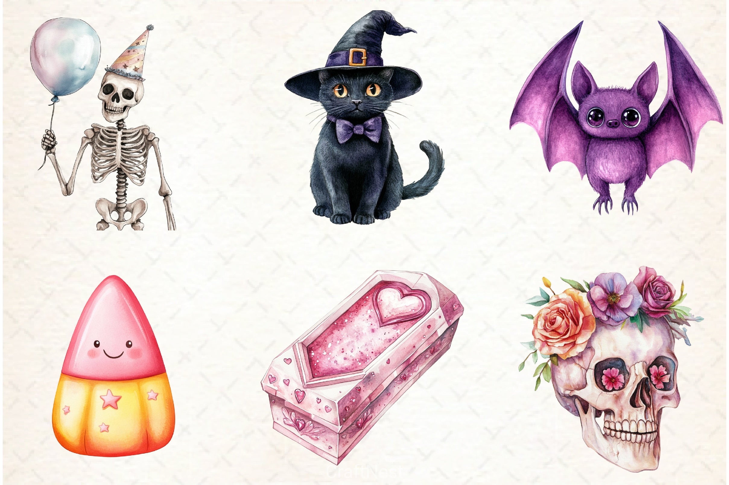 Halloween Kawaii Spooky Clipart Bundle - CraftNest - Digital Crafting and Art