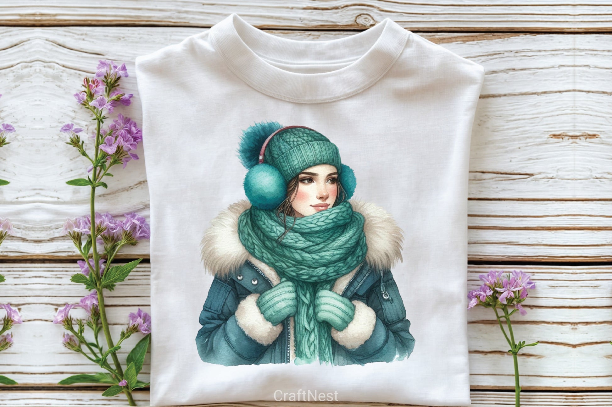 Winter Girl Clipart Bundle 12 - CraftNest - Digital Crafting and Art