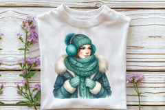 Winter Girl Clipart Bundle 12 - CraftNest - Digital Crafting and Art