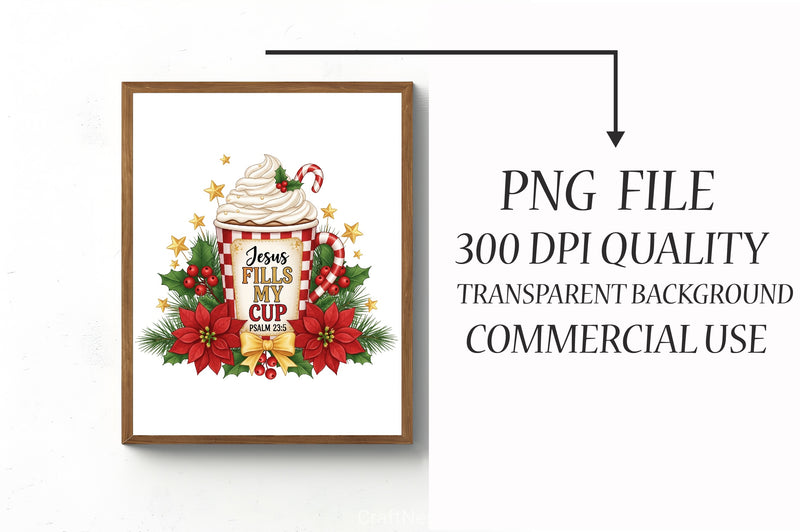 Jesus Fills My Cup Clipart Bundle - CraftNest - Digital Crafting and Art