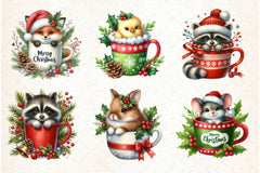 Christmas Mugs Clipart Bundle - CraftNest - Digital Crafting and Art
