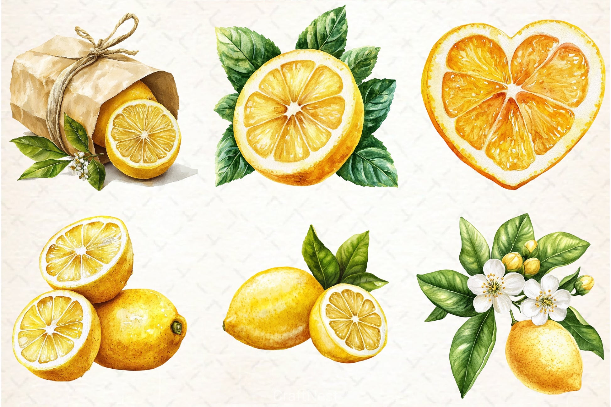 Lemon Clipart Bundle 7 - CraftNest - Digital Crafting and Art