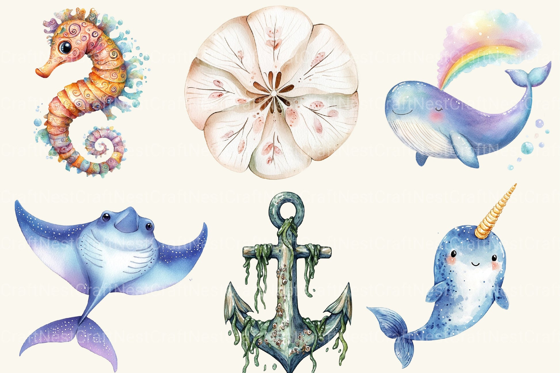Undersea Clipart Bundle - CraftNest - Digital Crafting and Art