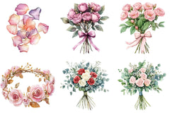 Romance Floral Clipart - CraftNest - Digital Crafting and Art