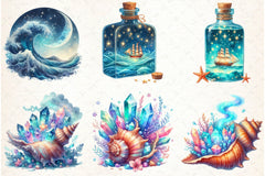Magical Ocean Clipart Bundle - CraftNest - Digital Crafting and Art