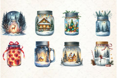 Christmas Magic Jars Clipart Bundle - CraftNest - Digital Crafting and Art