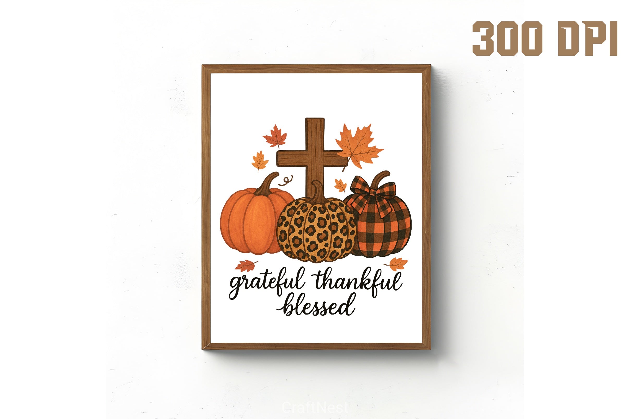 Grateful Thankful Blessed Pumpkin Clipart Bundle - CraftNest - Digital Crafting and Art
