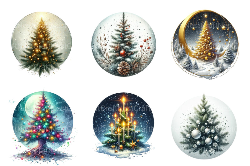 Christmas Tree Clipart Bundle 77 - CraftNest - Digital Crafting and Art