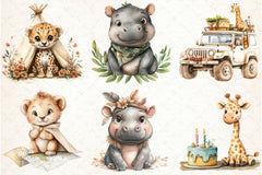 Funny African Animals Clipart Bundle - CraftNest - Digital Crafting and Art