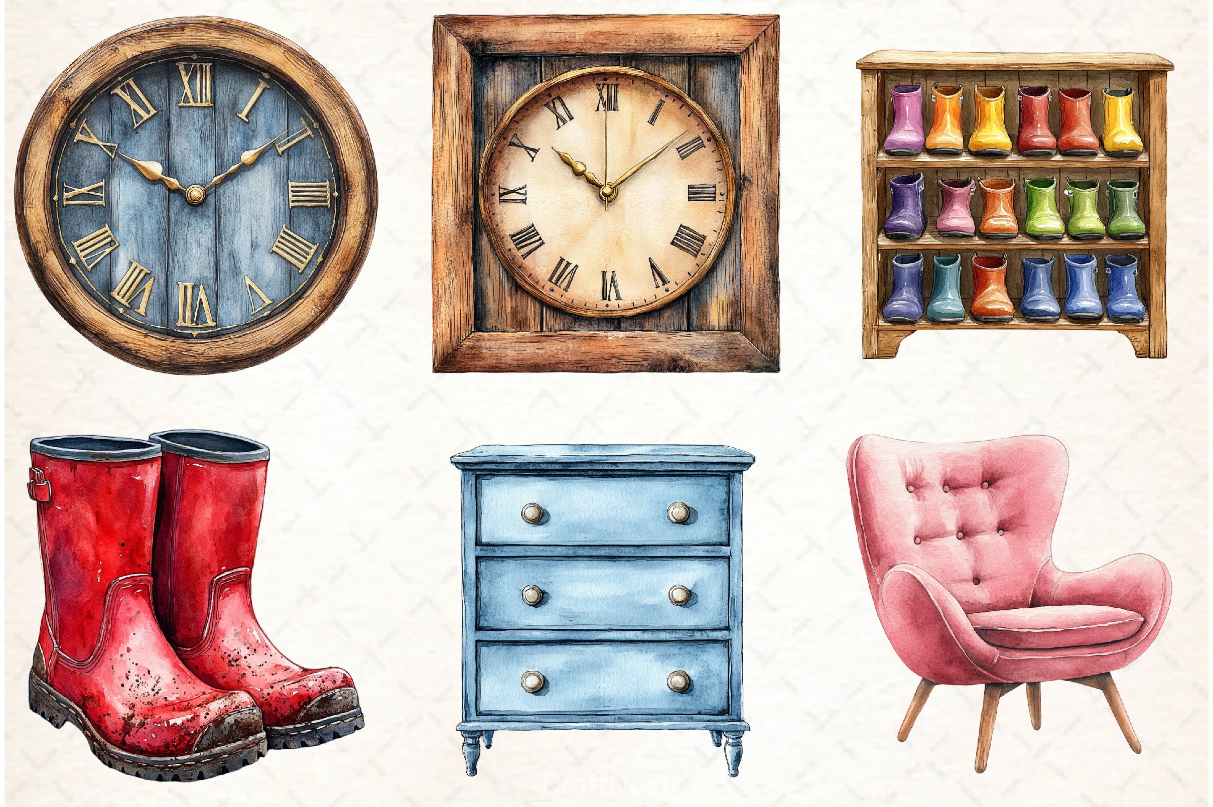 Cozy Home Decor Clipart Bundle - CraftNest - Digital Crafting and Art