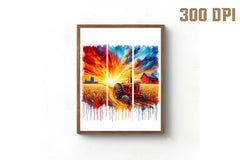 Brushstroke Summer Farm Clipart Bundle - CraftNest - Digital Crafting and Art