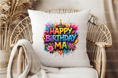 Happy Birthday Ma Clipart Bundle 3 - CraftNest - Digital Crafting and Art