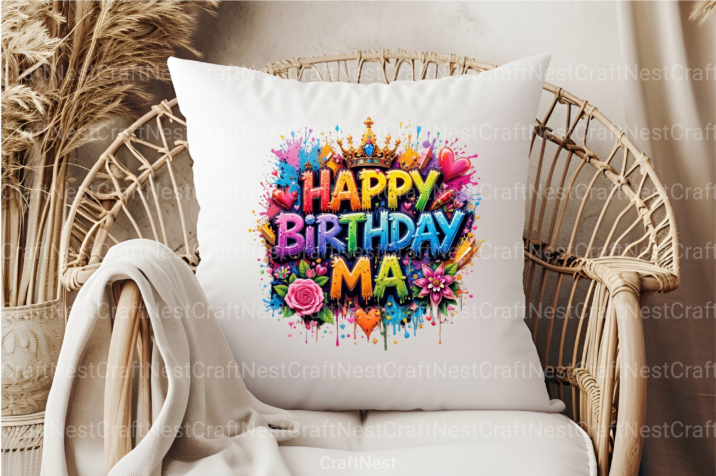 Happy Birthday Ma Clipart Bundle 3 - CraftNest - Digital Crafting and Art