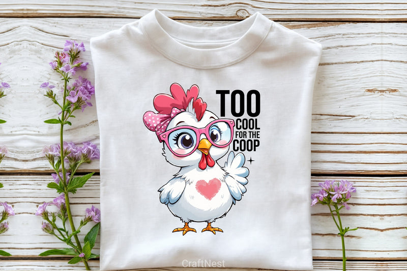 Too Cool Chicken Clipart Bundle - CraftNest - Digital Crafting and Art