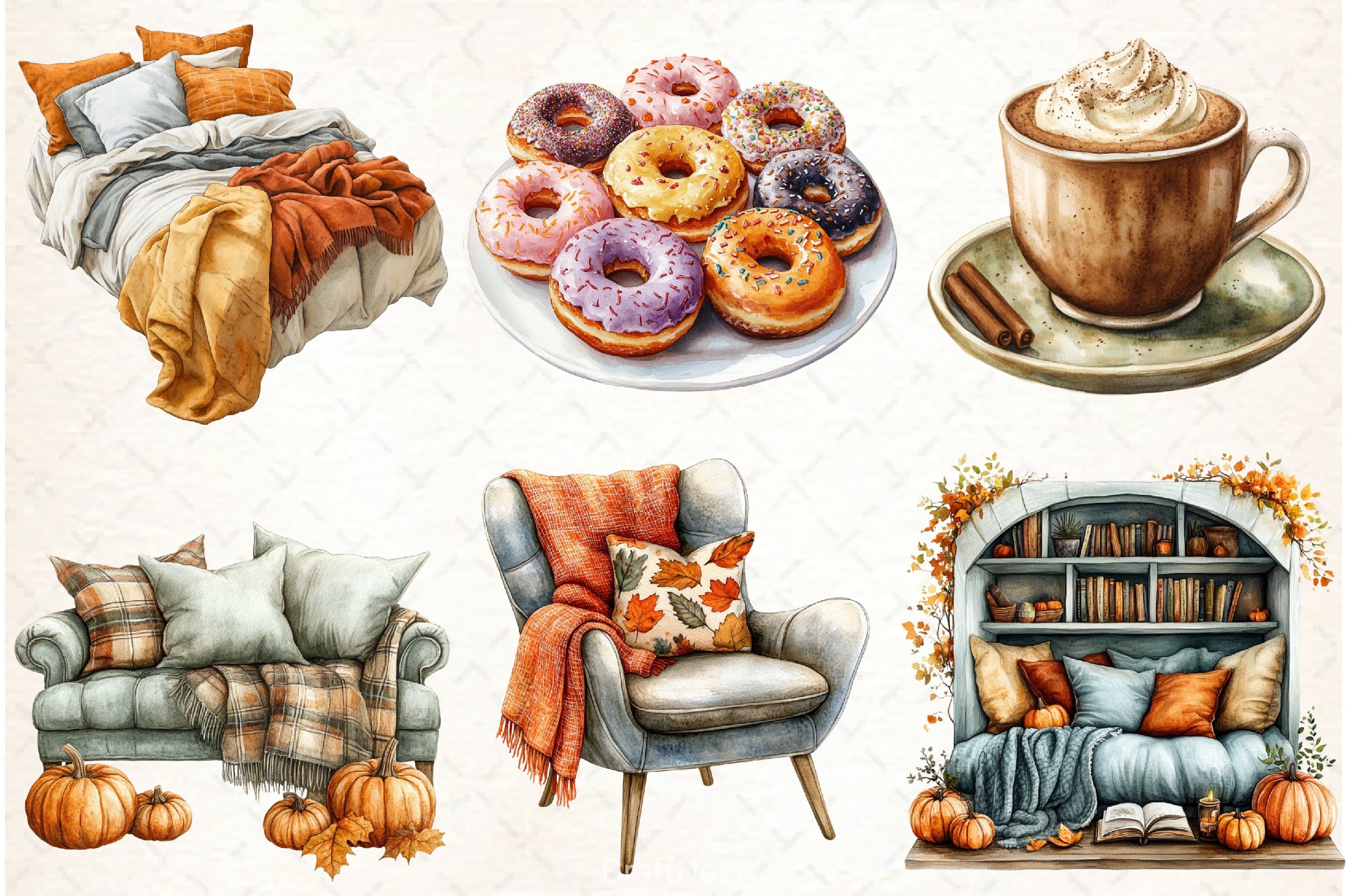 Autumn Collection Clipart Bundle - CraftNest - Digital Crafting and Art