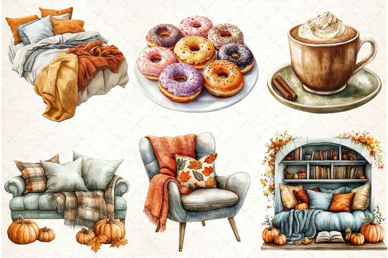 Autumn Collection Clipart Bundle - CraftNest - Digital Crafting and Art