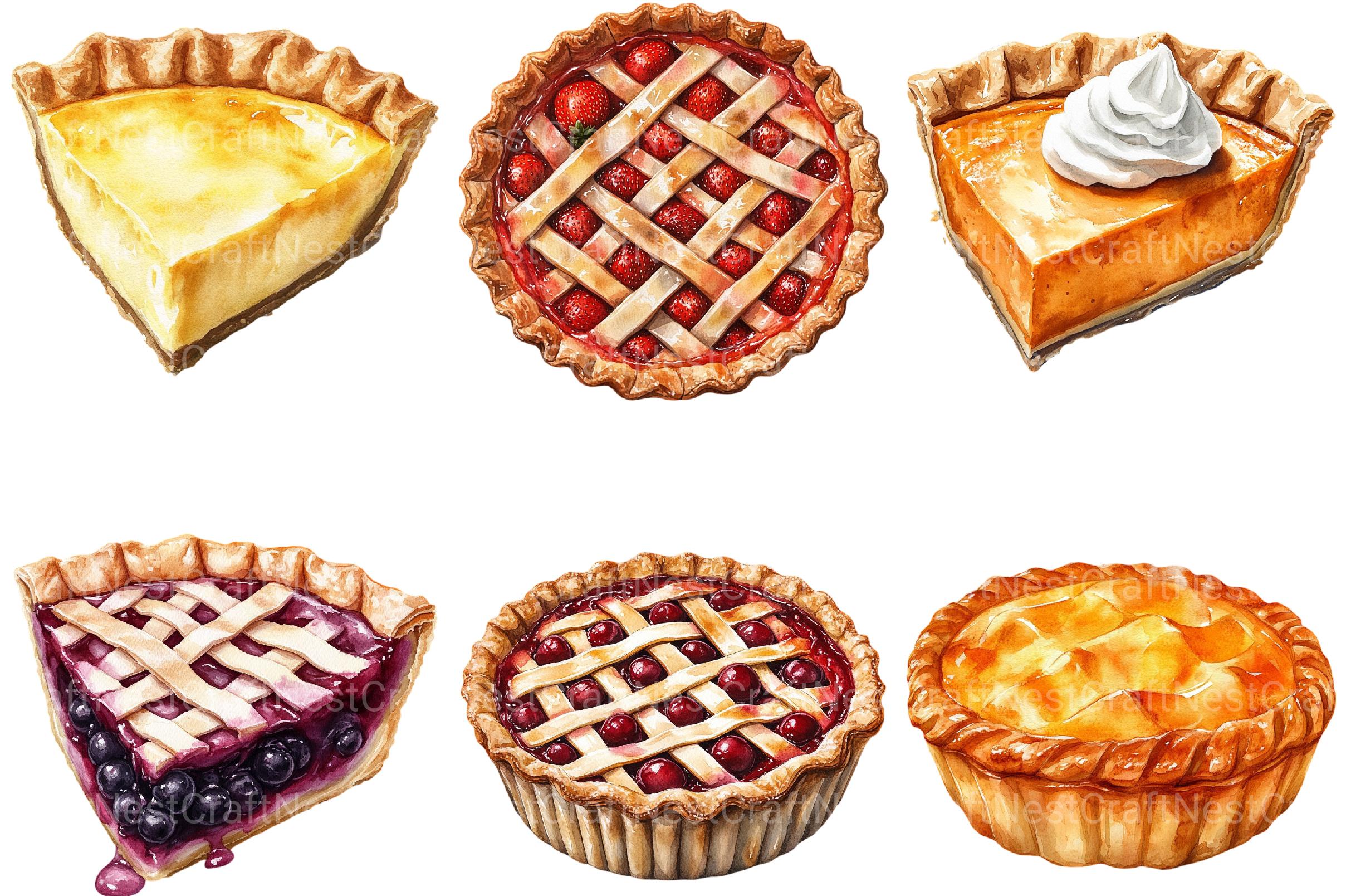 Pie Cliparts - CraftNest - Digital Crafting and Art