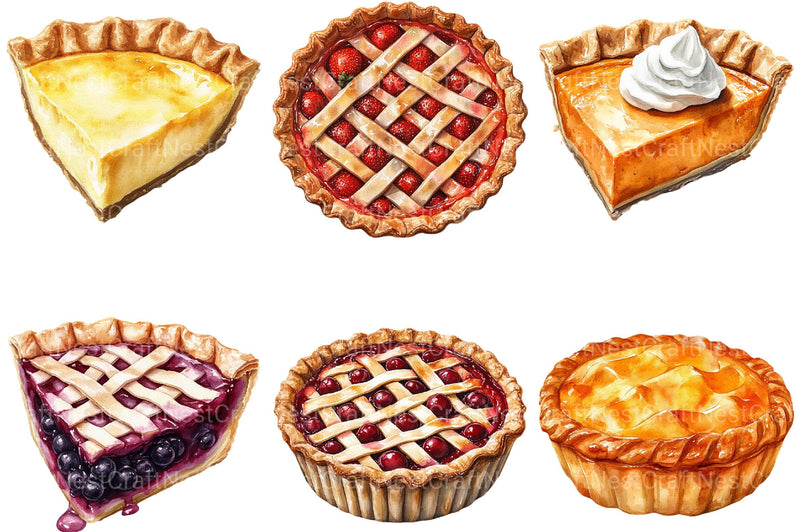 Pie Cliparts - CraftNest - Digital Crafting and Art