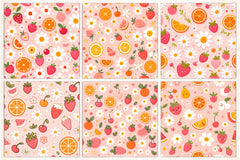 Summer Fruit Digital Paper 5 - CraftNest - Digital Crafting and Art