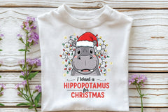 Hippopotamus Christmas Clipart Bundle - CraftNest - Digital Crafting and Art