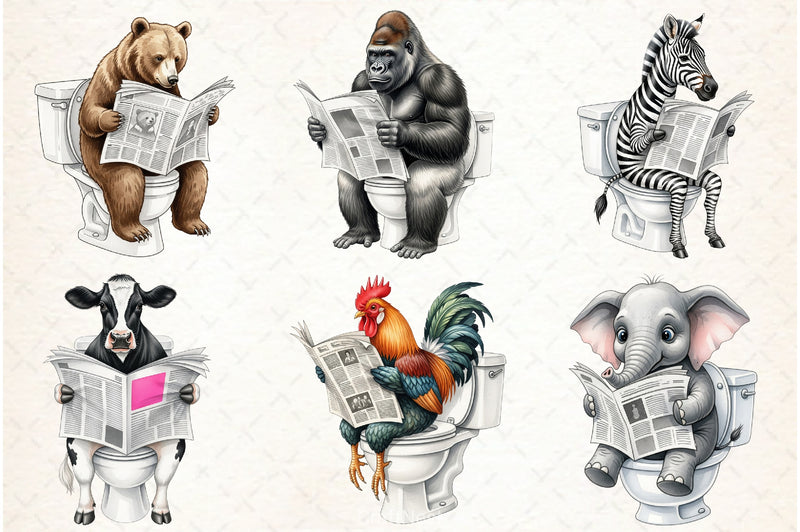 Quirky Animals Clipart Bundle - CraftNest - Digital Crafting and Art